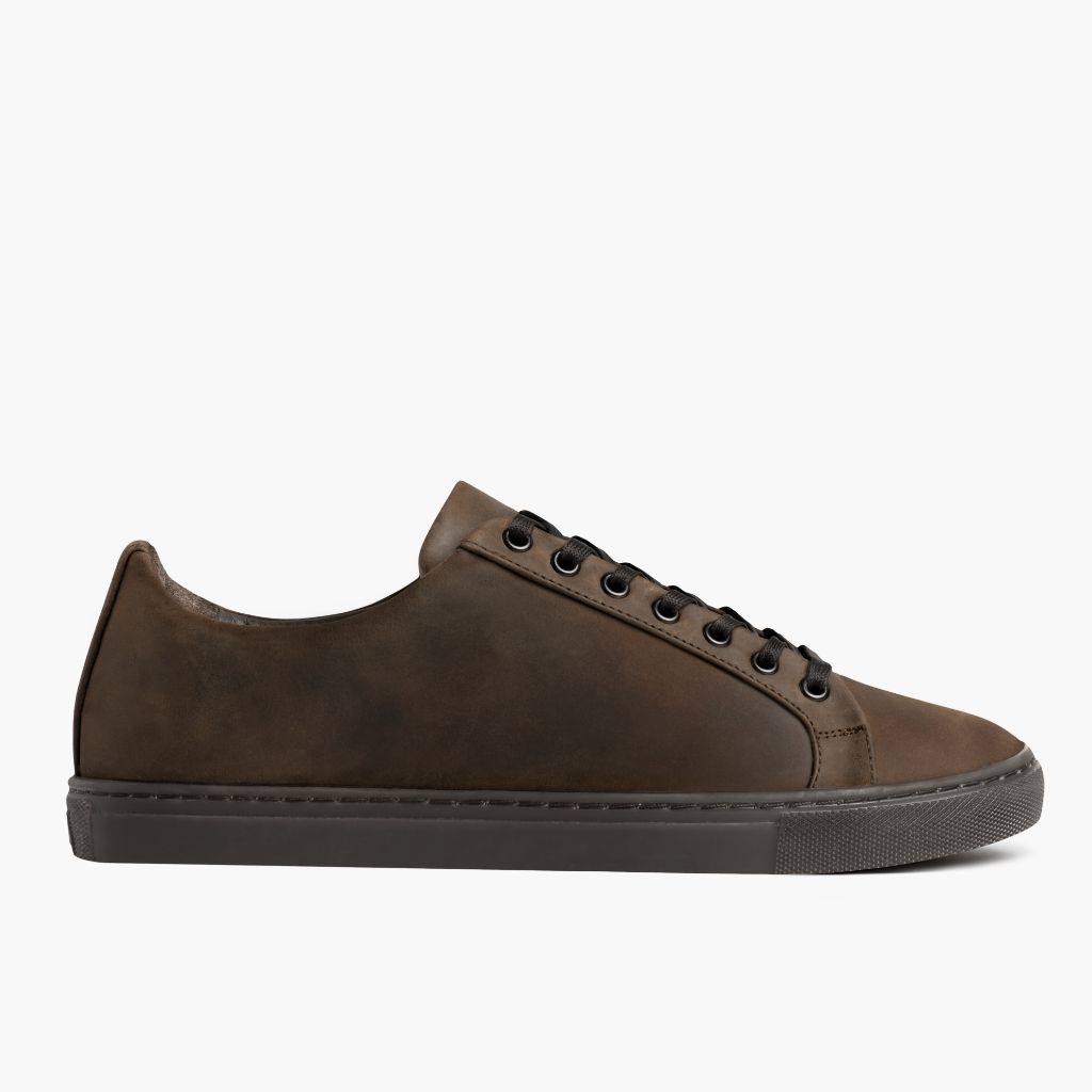 Classic Full-Grain leather Sneakers - Strukturë e qepur Goodyear welt dhe maja e këpucës