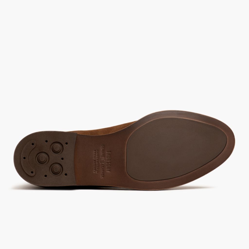 High-Traction Rubber Outsole & Lug Tread Pattern on Dreamer Cinnamon Çizme lëkure për Femra