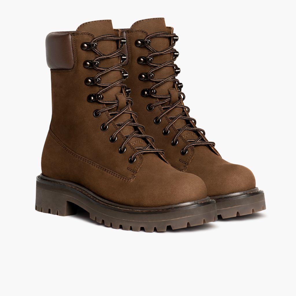 Tan Full-Grain leather Boots - Strukturë e qepur Goodyear welt dhe maja e këpucës
