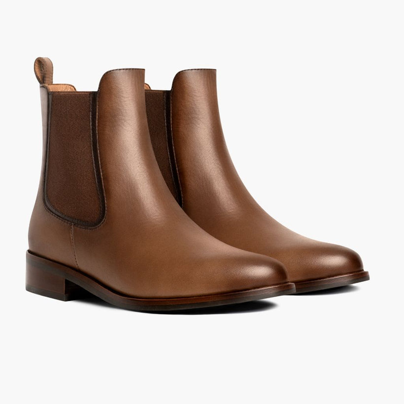 Duchess Amber Wheat Leather Boots për femra