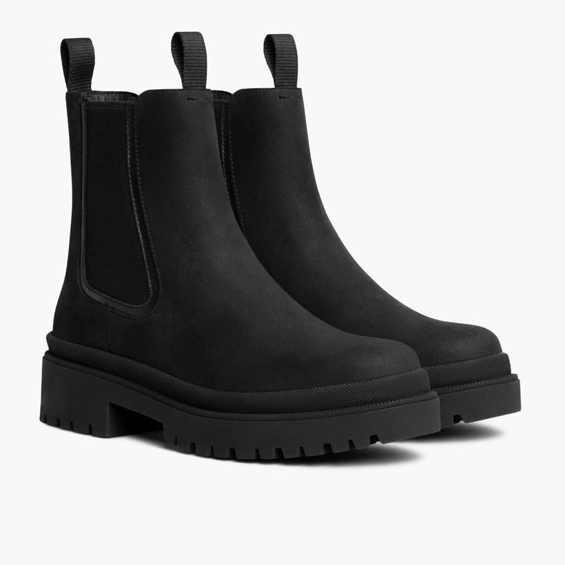 Legend Platform E zezë Matte Leather Boots për femra