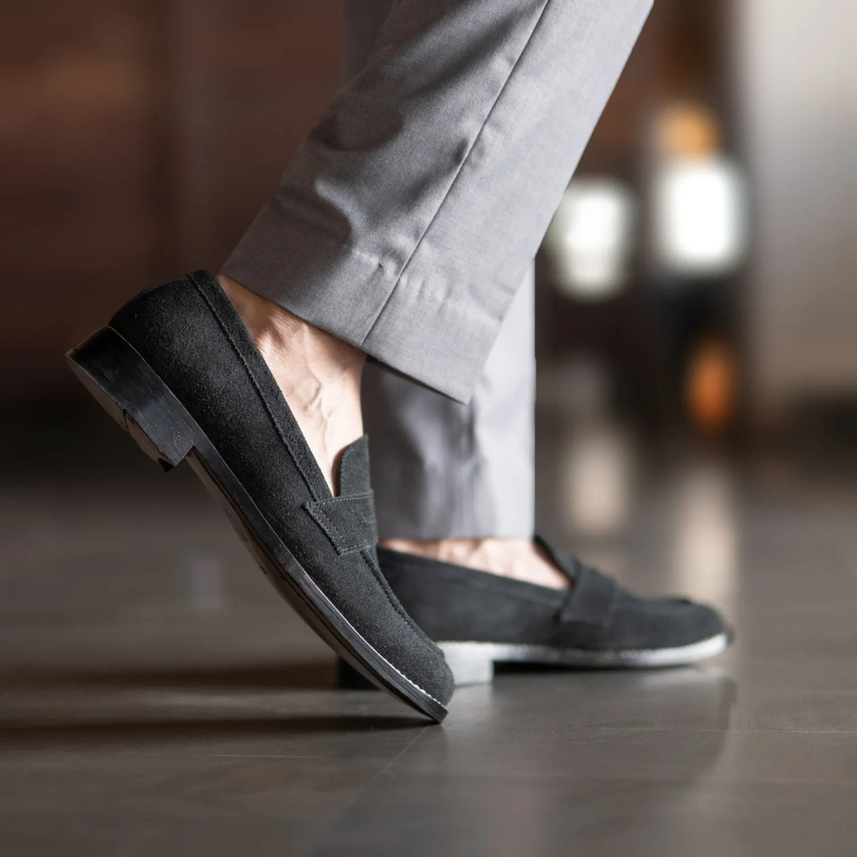 Orlaven Baxton E zezë Suede Mokasina lëkure për Meshkuj footwear image 10