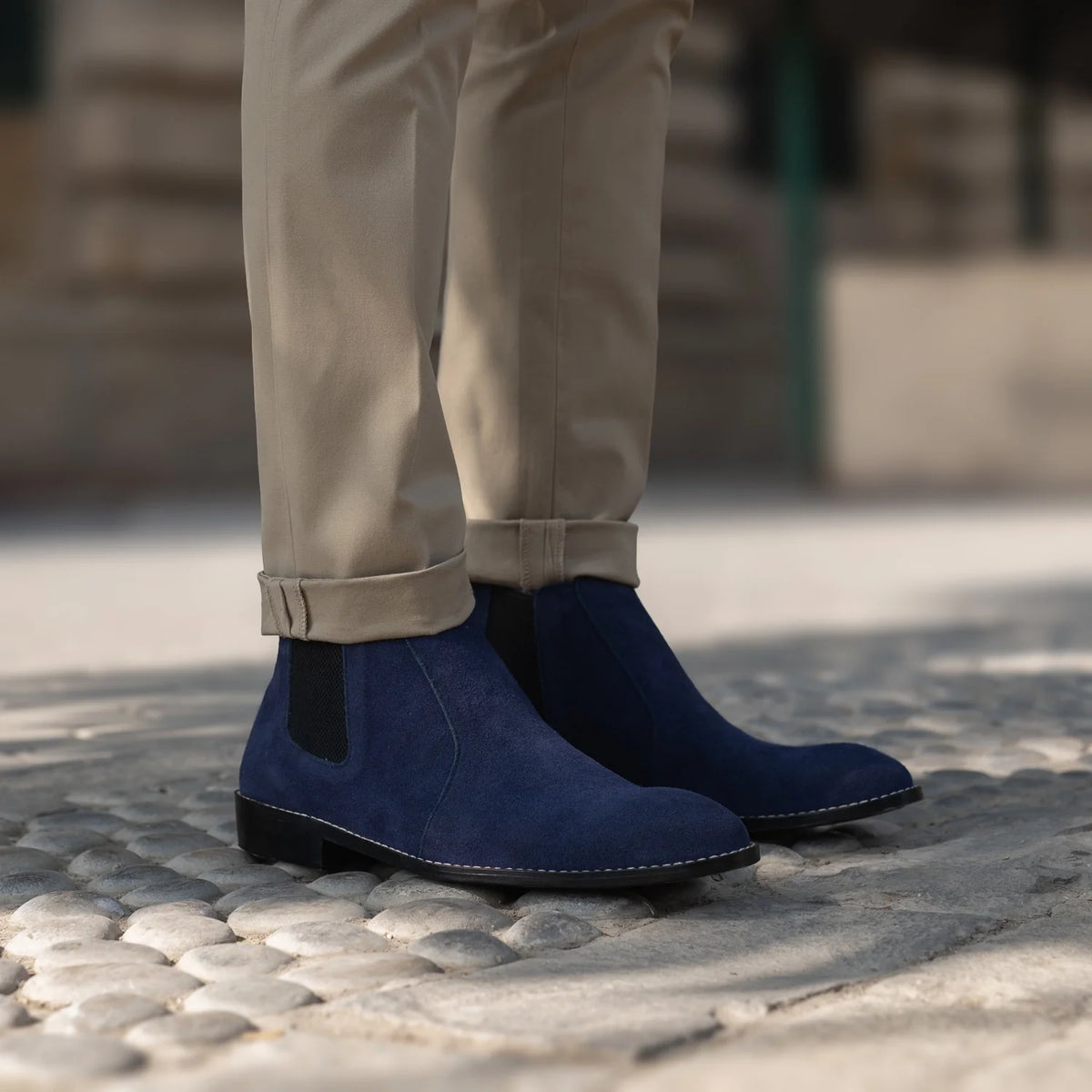 Orlaven Clarkson Chelsea Midnight Blu Suede Çizme lëkure për Meshkuj footwear image 10