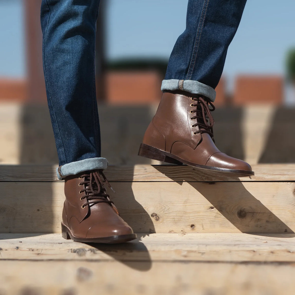 Orlaven Knight Derby Kafe Çizme lëkure për Meshkuj footwear image 10