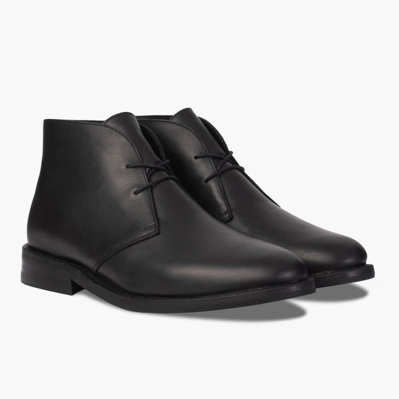 Scout E zezë Leather Boots për meshkuj
