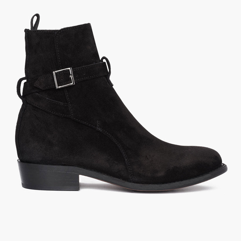 Rogue E zezë Suede Leather Boots për meshkuj