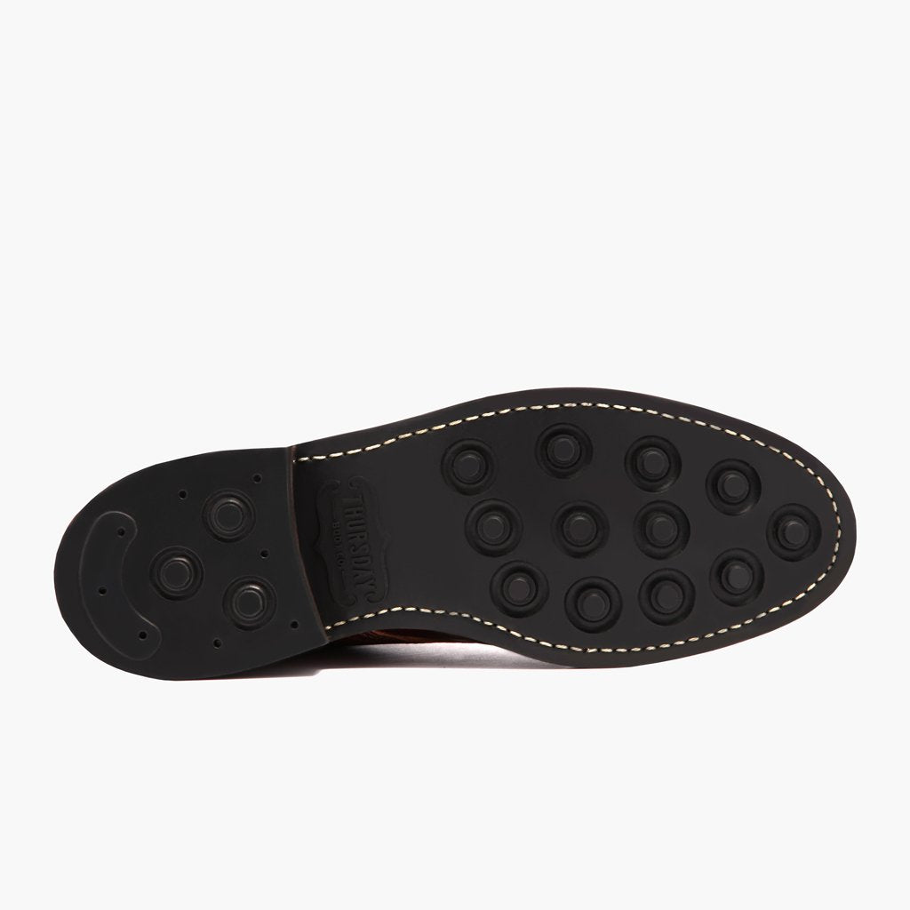 High-Traction Rubber Outsole & Lug Tread Pattern on Vanguard French Roast Çizme lëkure për Meshkuj For Men