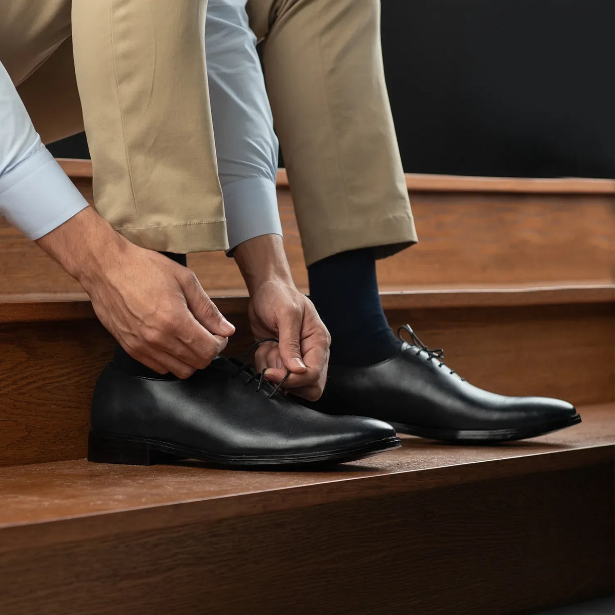 Orlaven Director Wholecut E zezë Këpucë lëkure për Meshkuj footwear image 10