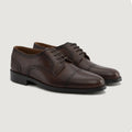 Dirk Brogues Derby Burnished Kafe Këpucë lëkure për Meshkuj