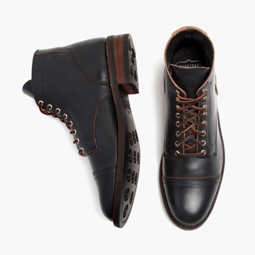 High-Traction Rubber Outsole & Lug Tread Pattern on Vanguard Indigo Çizme lëkure për Meshkuj For Men