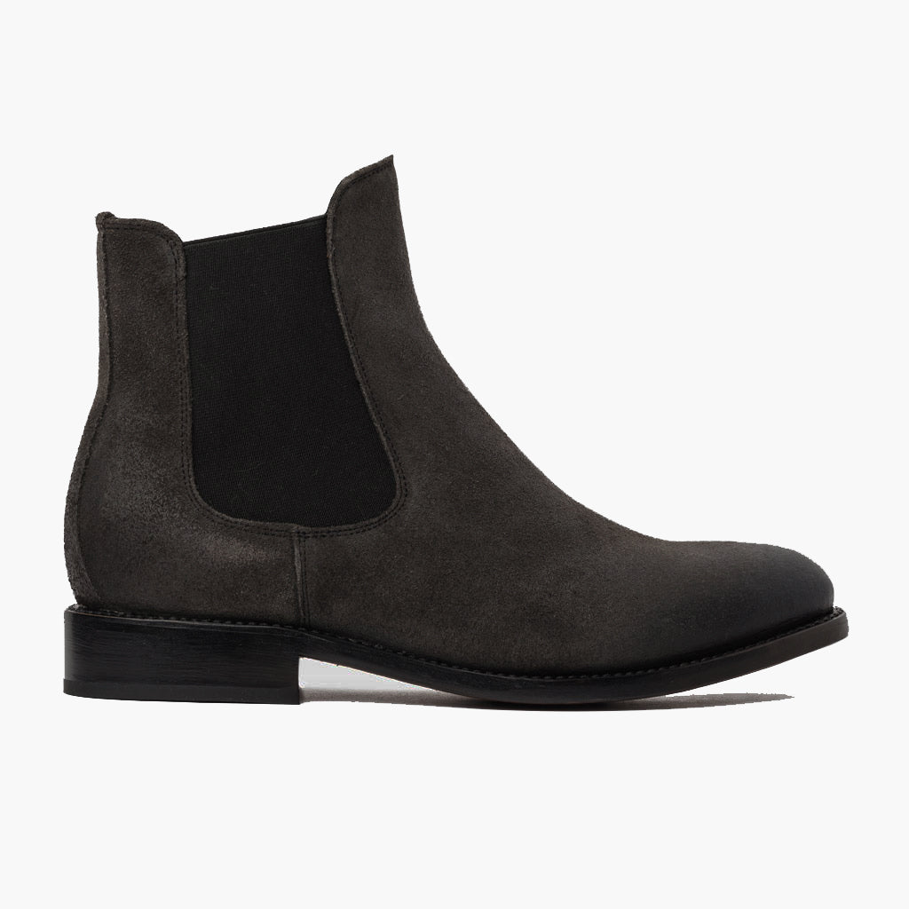 Grey Full-Grain leather Boots - Strukturë e qepur Goodyear welt dhe maja e këpucës