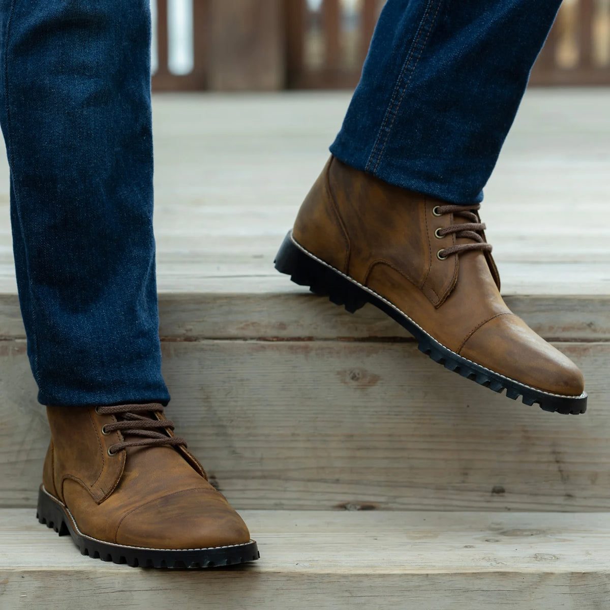 Orlaven Knight Derby Burnt Copper Pullup Çizme lëkure - TerraGrip për Meshkuj footwear image 9