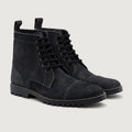 Knight Derby Grey Suede Çizme lëkure - TerraGrip për Meshkuj