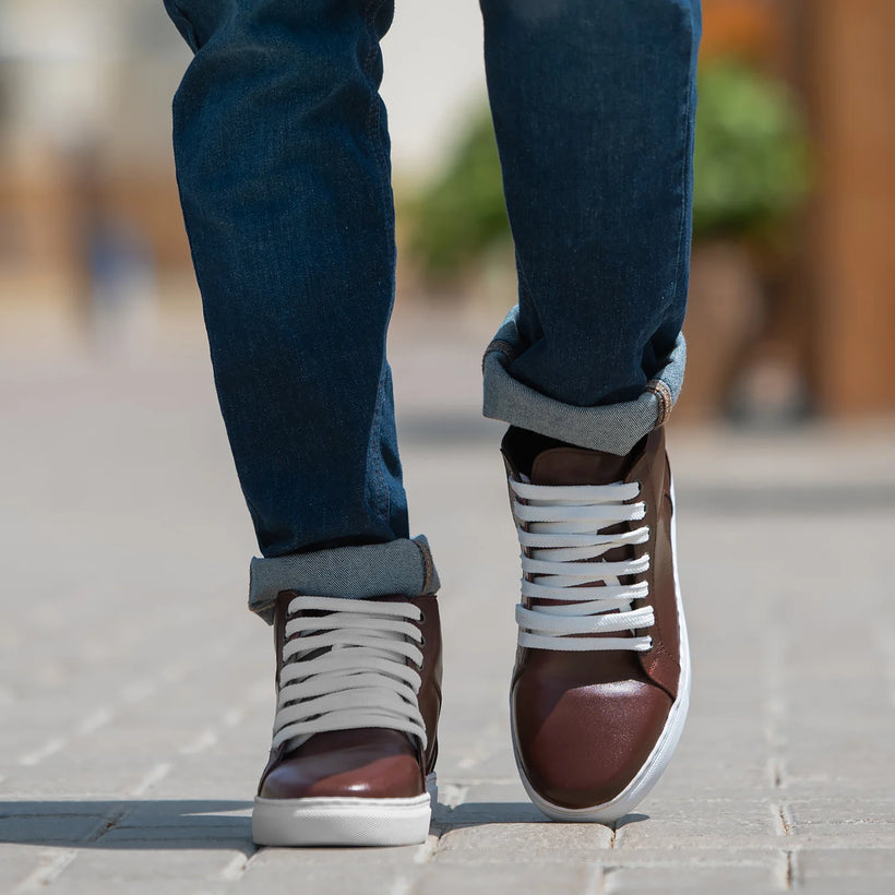 Marty High Top Vishnje Atlete lëkure për Meshkuj