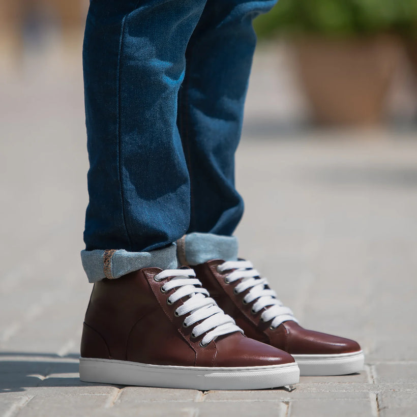 Marty High Top Vishnje Atlete lëkure për Meshkuj