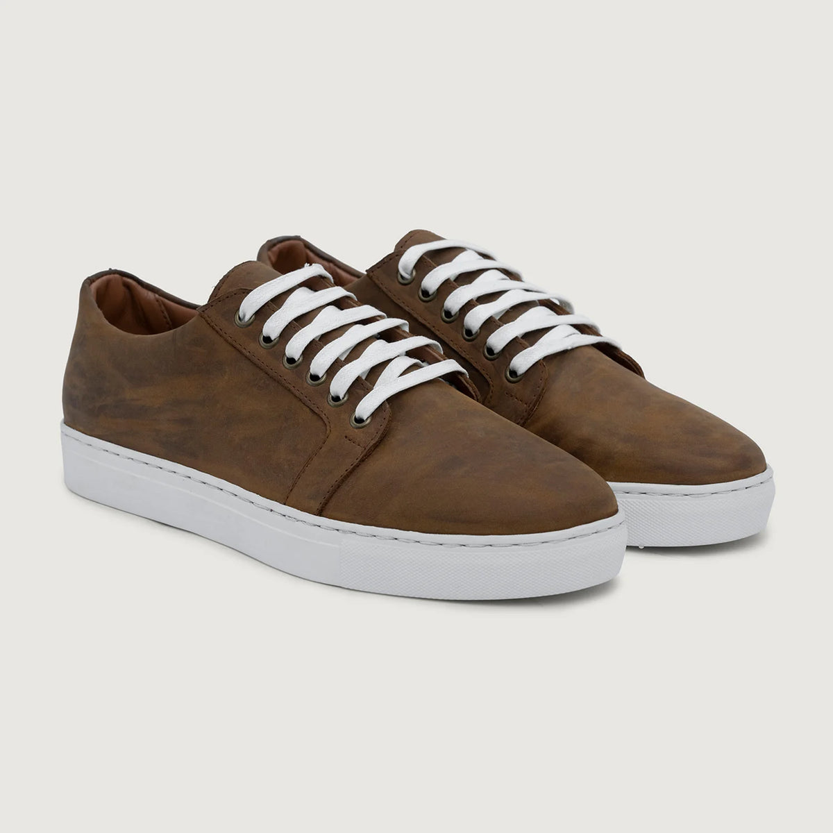 Murphy Low Top Burnt Copper Pullup Atlete lëkure për Meshkuj For Men in Burnt Copper Full-Grain Leather - Pamje anësore | Bli online
