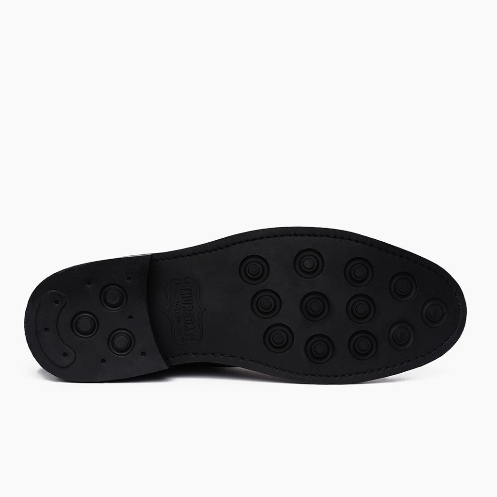 High-Traction Rubber Outsole & Lug Tread Pattern on Captain E zezë Matte Çizme lëkure për Meshkuj