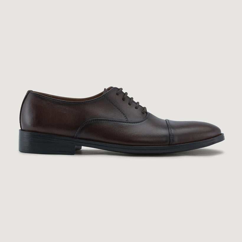 Professor Oxford Burnished Kafe Këpucë lëkure për Meshkuj