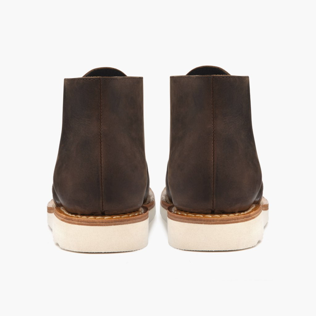 High-Traction Rubber Outsole & Lug Tread Pattern on Scout Tobacco Çizme lëkure për Meshkuj For Men