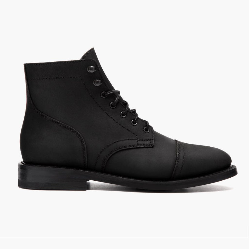 Captain E zezë Matte Leather Boots për meshkuj