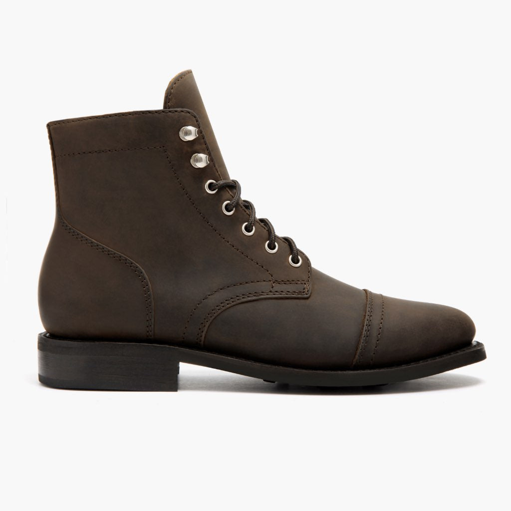 Captain Tobacco Çizme lëkure për Femra in Classic Full-Grain Leather - Pamje anësore | Bli online