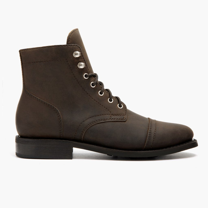 Captain Tobacco Leather Boots për femra