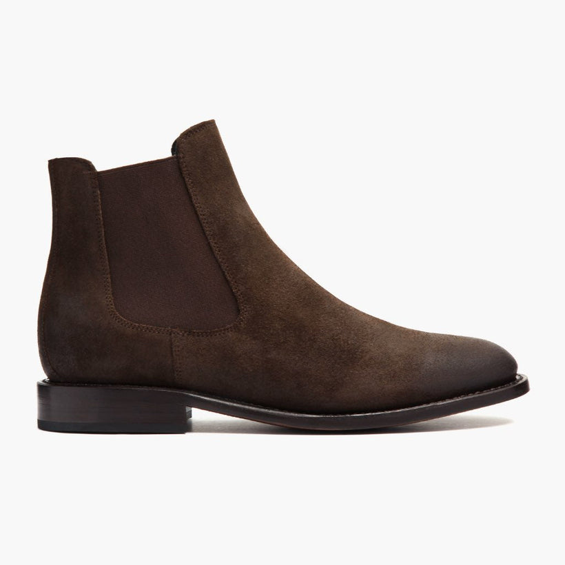 Cavalier Dark Kafe Leather Boots për meshkuj