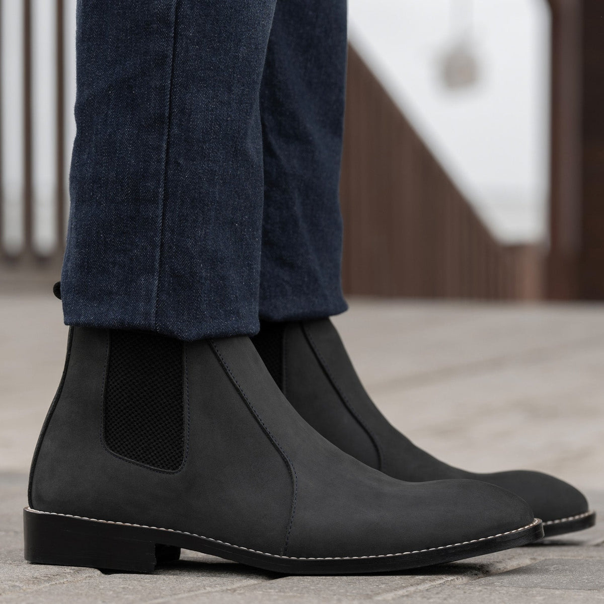 Orlaven Clarkson Chelsea Grey Nubuck Çizme lëkure - StudGuard për Meshkuj footwear image 10