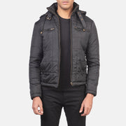 
Alps Quilted Black Windbreaker Jacket in Black Polyester - Pamje ballore dhe siluetë e përshtatur | Bli online