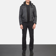 
Alps Quilted Black Windbreaker Jacket - Pamje anësore me prerje ergonomike të mëngëve