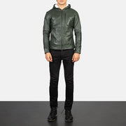 
Baston Xhaketë Bomber Lëkure për Meshkuj – alternate product view 3