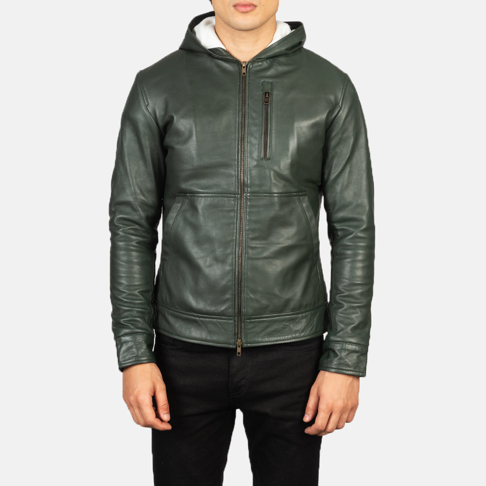 
Baston Xhaketë Bomber Lëkure për Meshkuj – alternate product view 4