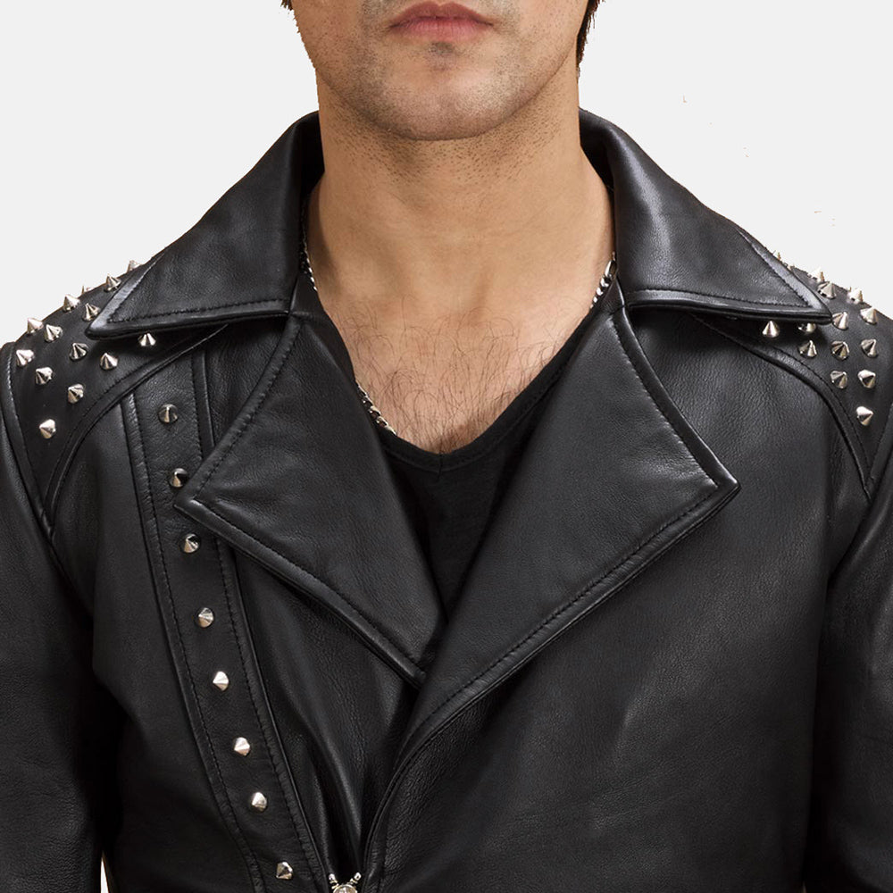 Authentic Sheepskin Leather with Semi-aniline Finish Grain Texture &amp; Heavy-Duty Seam Stitching Detail