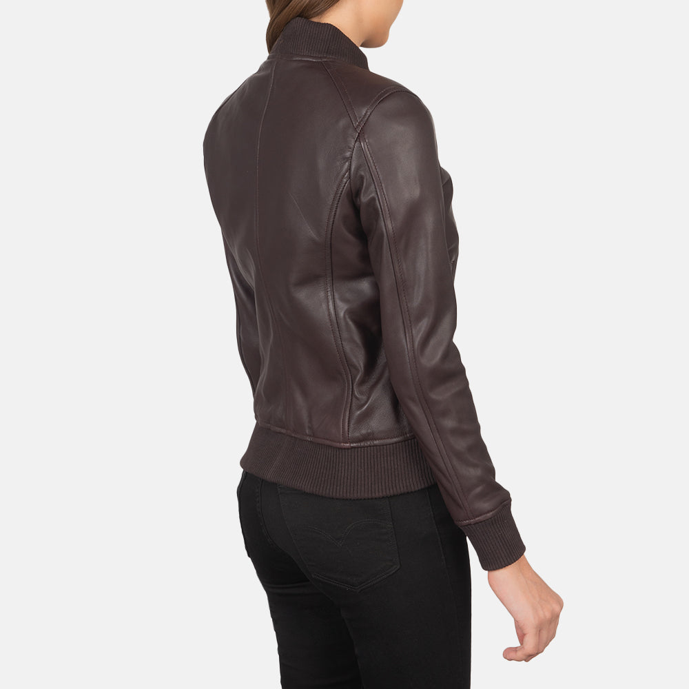 Authentic Sheepskin Leather with Semi-aniline Finish Grain Texture &amp; Heavy-Duty Seam Stitching Detail