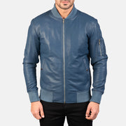 Bomia MA-1 Leather Bomber Jacket – alternate product view 4