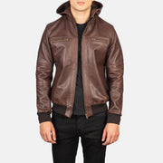 
Bouncer Biz Xhaketë Bomber Lëkure për Meshkuj – alternate product view 1