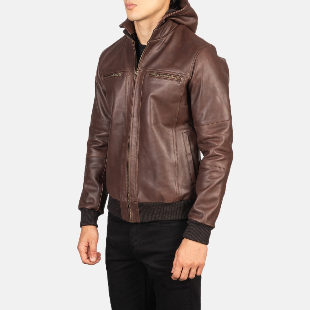 
Bouncer Biz Xhaketë Bomber Lëkure për Meshkuj – alternate product view 2