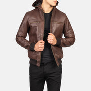 
Bouncer Biz Xhaketë Bomber Lëkure për Meshkuj – alternate product view 4