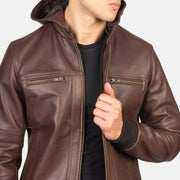 
Bouncer Biz Xhaketë Bomber Lëkure për Meshkuj – alternate product view 6