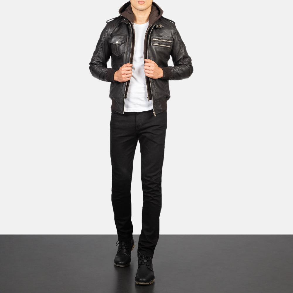 
Bravado Xhaketë Bomber Lëkure për Meshkuj – alternate product view 3