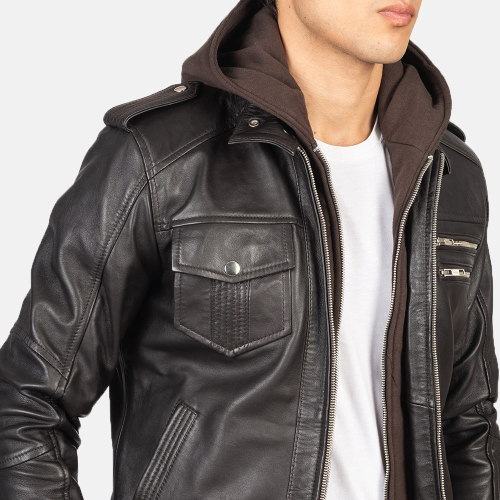 
Bravado Xhaketë Bomber Lëkure për Meshkuj – alternate product view 6
