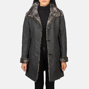 
Erica Shearling Pallto Lëkure për Femra – alternate product view 1