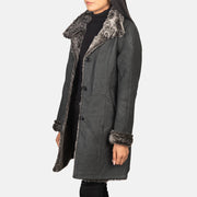 
Erica Shearling Pallto Lëkure për Femra – alternate product view 2