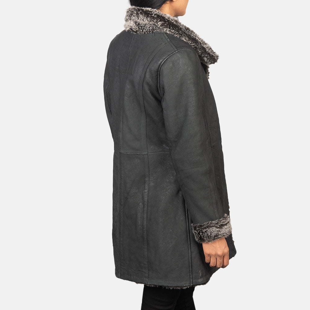 
Erica Shearling Pallto Lëkure për Femra – alternate product view 5