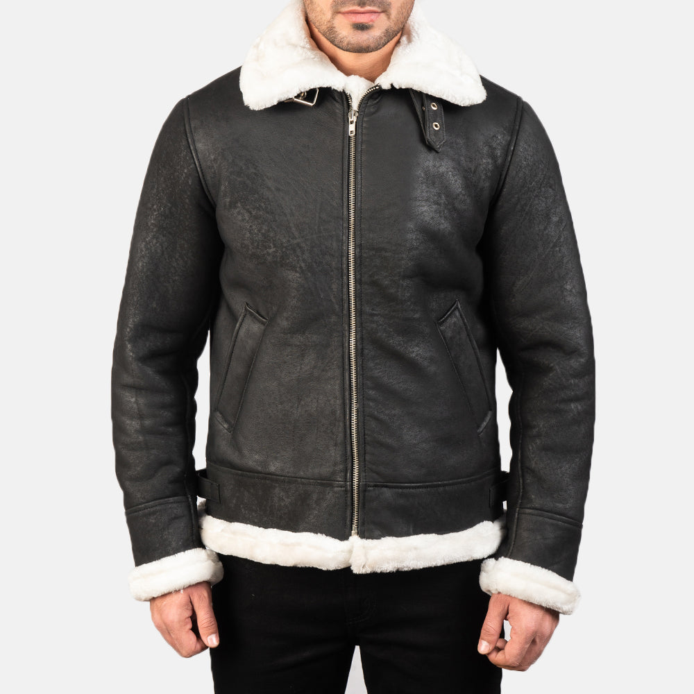 Francis B-3 Black Bomber Jacket – alternate product view 4