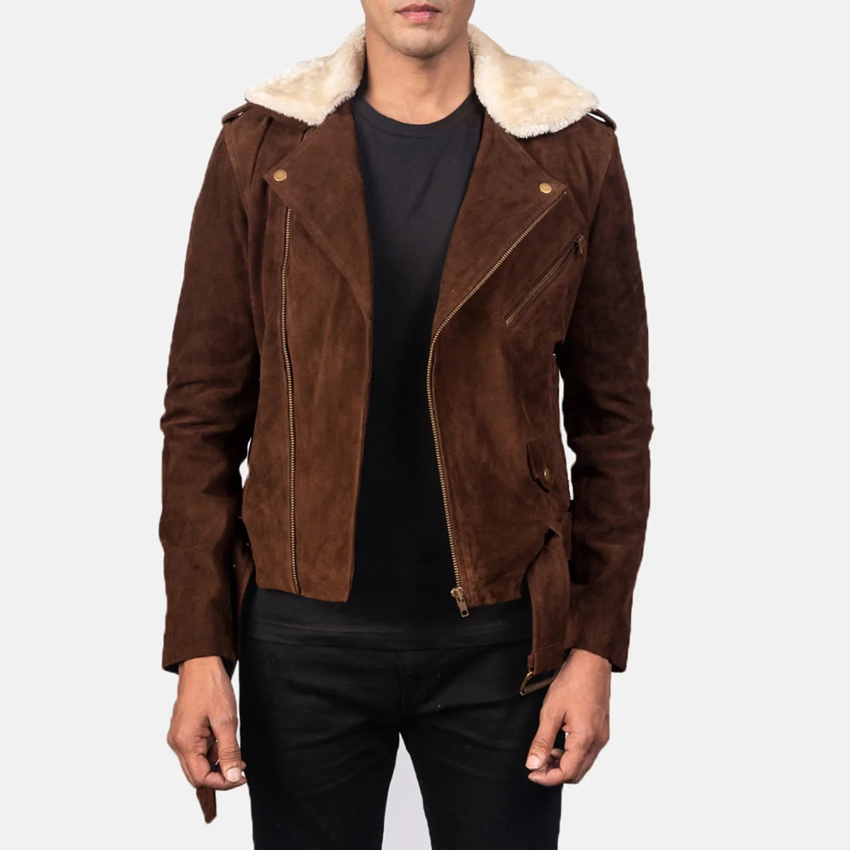
Furton Xhaketë Motociklisti Lëkure për Meshkuj – alternate product view 1