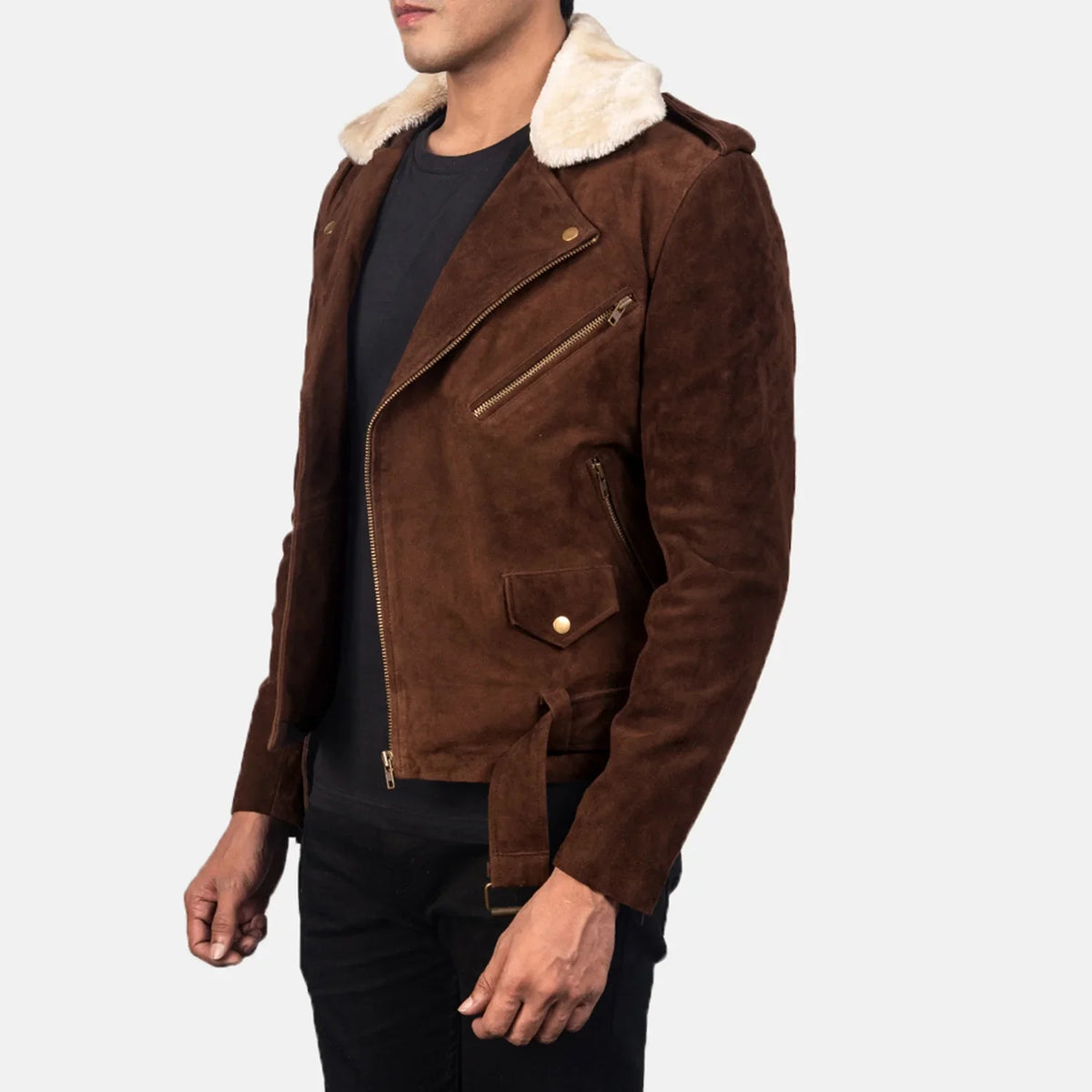 
Furton Xhaketë Motociklisti Lëkure për Meshkuj – alternate product view 2
