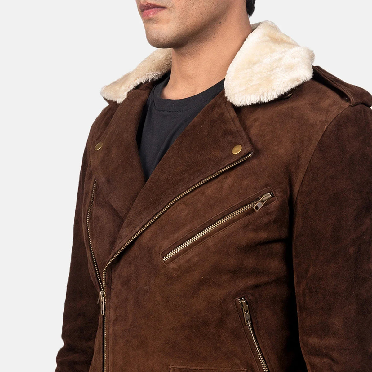 
Furton Xhaketë Motociklisti Lëkure për Meshkuj – alternate product view 6