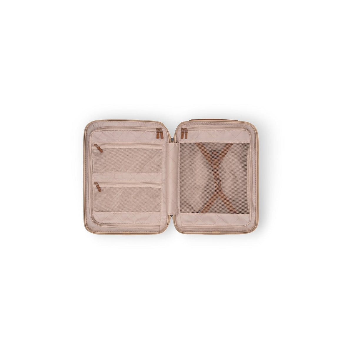 
Detaje nga afër of Classic Collar & Heavy-Duty Zipper Hardware on Hand Luggage Suitcase Front Pocket Zuna për Femra për Femra
