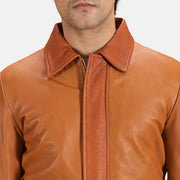 Authentic Sheepskin Leather with Semi-aniline Finish Grain Texture &amp; Heavy-Duty Seam Stitching Detail